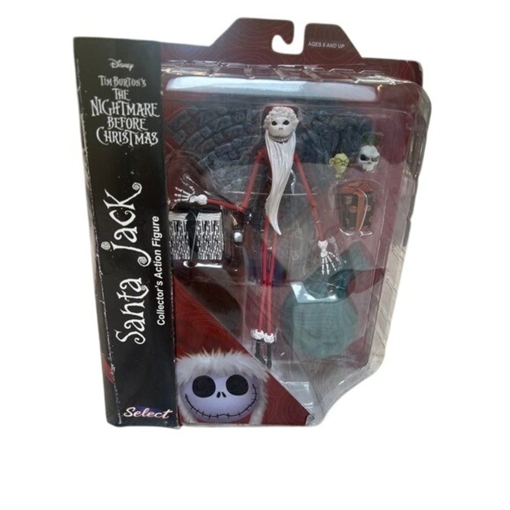 Diamond Select Nightmare Before Christmas Santa‎ Jack Action Figure Disney New